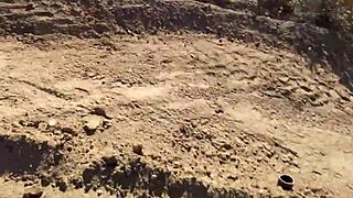 Public sex on Valentines day gets caught with cum on ass