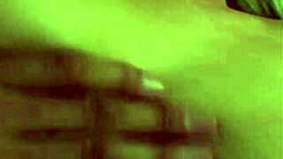 fucking blonde sweet mom in stockings on a cozy bed.