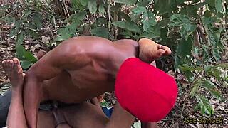 Intense holiday fucking amateur in the bush