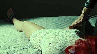 He ties my hands and feet, then uses the pussy eater until I orgasm!