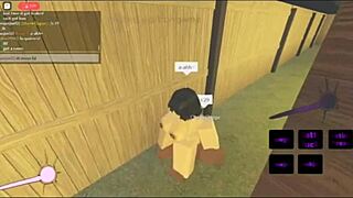 latina girl gets her ass filled by monster black cock in roblox game