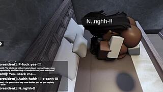 Roblox thick ebony invites playful interaction with huge tits