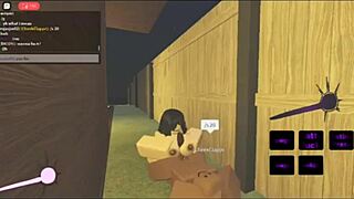 latina girl gets her ass filled by monster black cock in roblox game