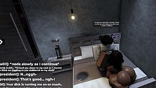 Roblox thick ebony invites playful interaction with huge tits