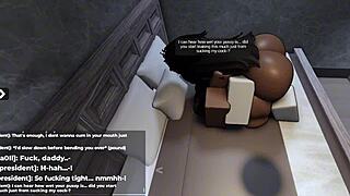 Roblox thick ebony invites playful interaction with huge tits