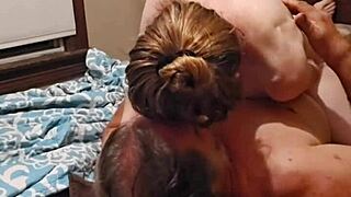 Does she love sitting on my face for licking? Her pretty ass spreading wide for muff diving!