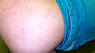 Stepmom in homemade panties bent down and got a dick in anal.