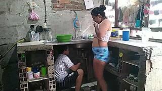 Neighbor Licks Pussy in Horny Homemade Ass Maintenance Session