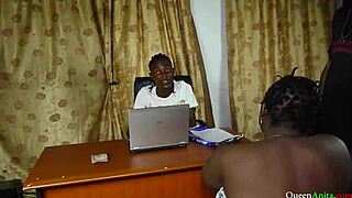 Wife Seduces Company Manager With Big Black Cock