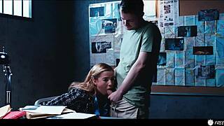 Detective Agatha Vega Gets Face Fucked and Cums in Freeze Fetish