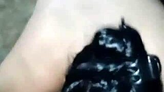 Chatting with my husband's friend outdoors