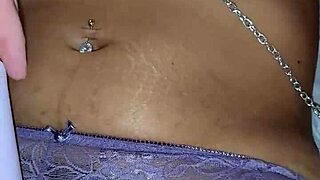 Vered's Bedroom Play In Purple Lingerie