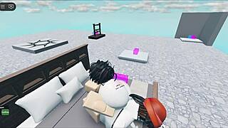 whore fucks huge white boy in roblox collab