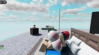 whore fucks huge white boy in roblox collab
