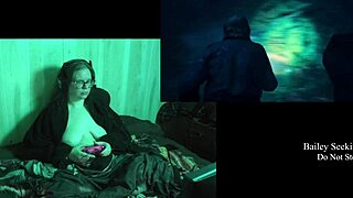 Naked Brunette Plays With Big Natural Tits