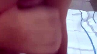 The girl shares her busy day with husband while jerking him off.