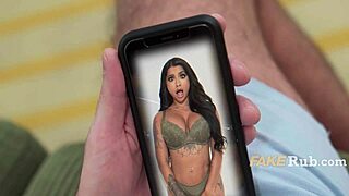 British busty desi yasminator sucks big cock and rides it hard while licking ass