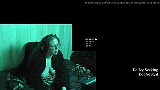 Naked Brunette Plays With Big Natural Tits