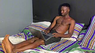 She craves her boyfriend's long black cock passionately