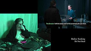 Naked Brunette Plays With Big Natural Tits