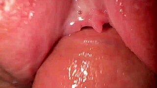 Amateur dude fingers ass and fucks stepsister's tight creamy pussy. Quickie ends with cumshot.