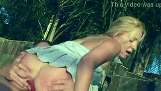 hardcore amateur milf goes wild outdoors with rough anal