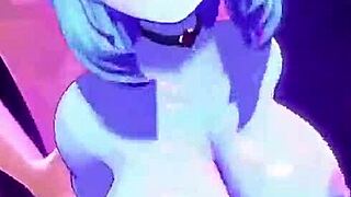 blue milf says, 'fuck my big tits hard'