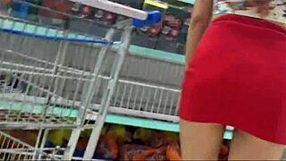 My wife flashes no panties in public, damn she’s bold!