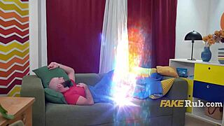 British busty desi yasminator sucks big cock and rides it hard while licking ass