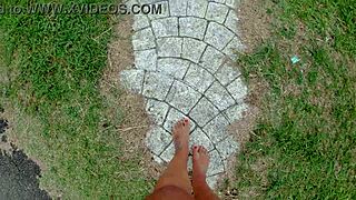 Walking Barefoot On Street And Beach, Dirtying Feet - Foot Fetish