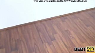 teen student pays rent with sex, bent over in doggystyle pov