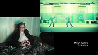 Naked Brunette Plays With Big Natural Tits