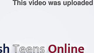 Gorgeous Teen in Uniform Sucks and Swallows Load