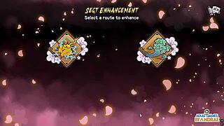 Half-demon shinobi destroys cute teen Manari's tight pussy in episode 19