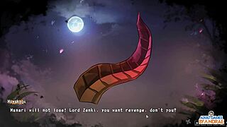 Half-demon shinobi destroys cute teen Manari's tight pussy in episode 19