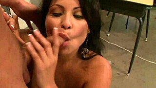 Fucking brunette big tits mother in law bent over doggystyle on bed with shoes