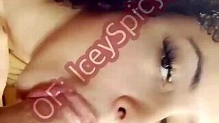 Stripper in Las Vegas rips clothes for a booty show