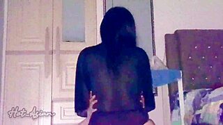 Beautiful Asian Girl With Big Ass Gets Creampied In Lingerie At Midnight Pov