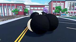 Thicc Avatar Shakes Huge Ass and Big Tits While Dancing Seductively