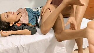 Desi Indian Bhabhi's Dorm Advantage Turns to Moaning Riding and Dirty Talk with Devar