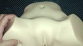 huge gaping asshole gets assfucked with toys, dripping cum on pussy lips after slap