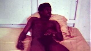 Man, this vintage dark lantern London clip got hairy interracial action!