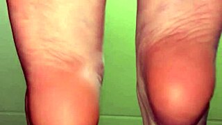 this white girl shows me her feet for money, including toes and socks, in a fetish way