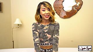 i cum on kimberly chi's hairy asian pussy.