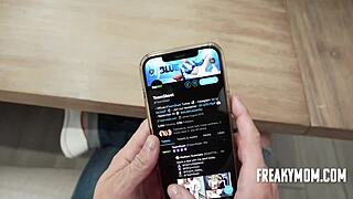 Blindfold prank with stepmom Audrey Madison leads to fucking, taboo milf 😜