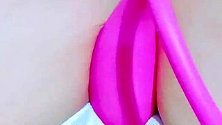 Young girl masturbates wet hairless pussy in office bathroom