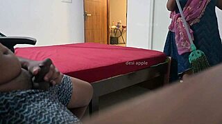 Maid, are you flashing and giving handjob?