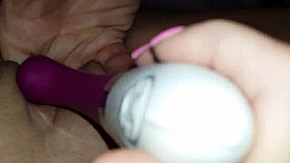 couple enjoys vibrator play leading to wet orgasm and toys fun