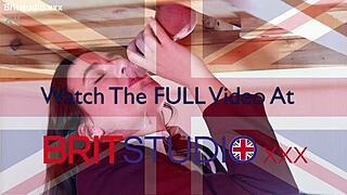 Uniformed Brunette Ellie Milks Cock At Gloryhole