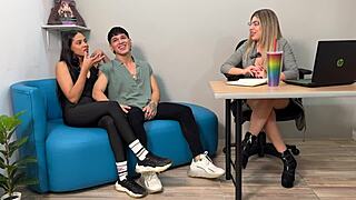 Shaira teaches couple threesome